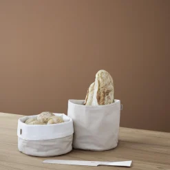 Stelton brødpose, sand/white
