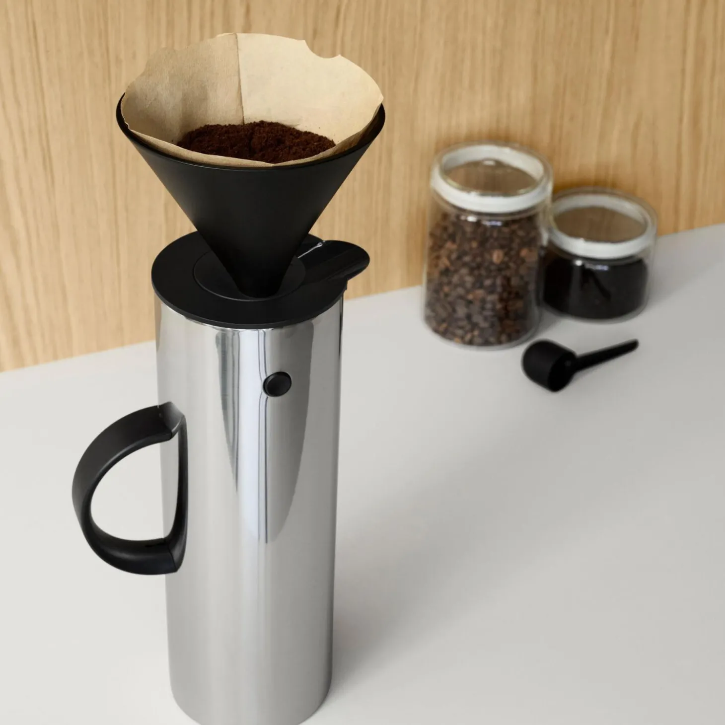 Stelton kaffetragt til termokande, black