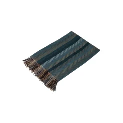 Stribet plaid, petroleum