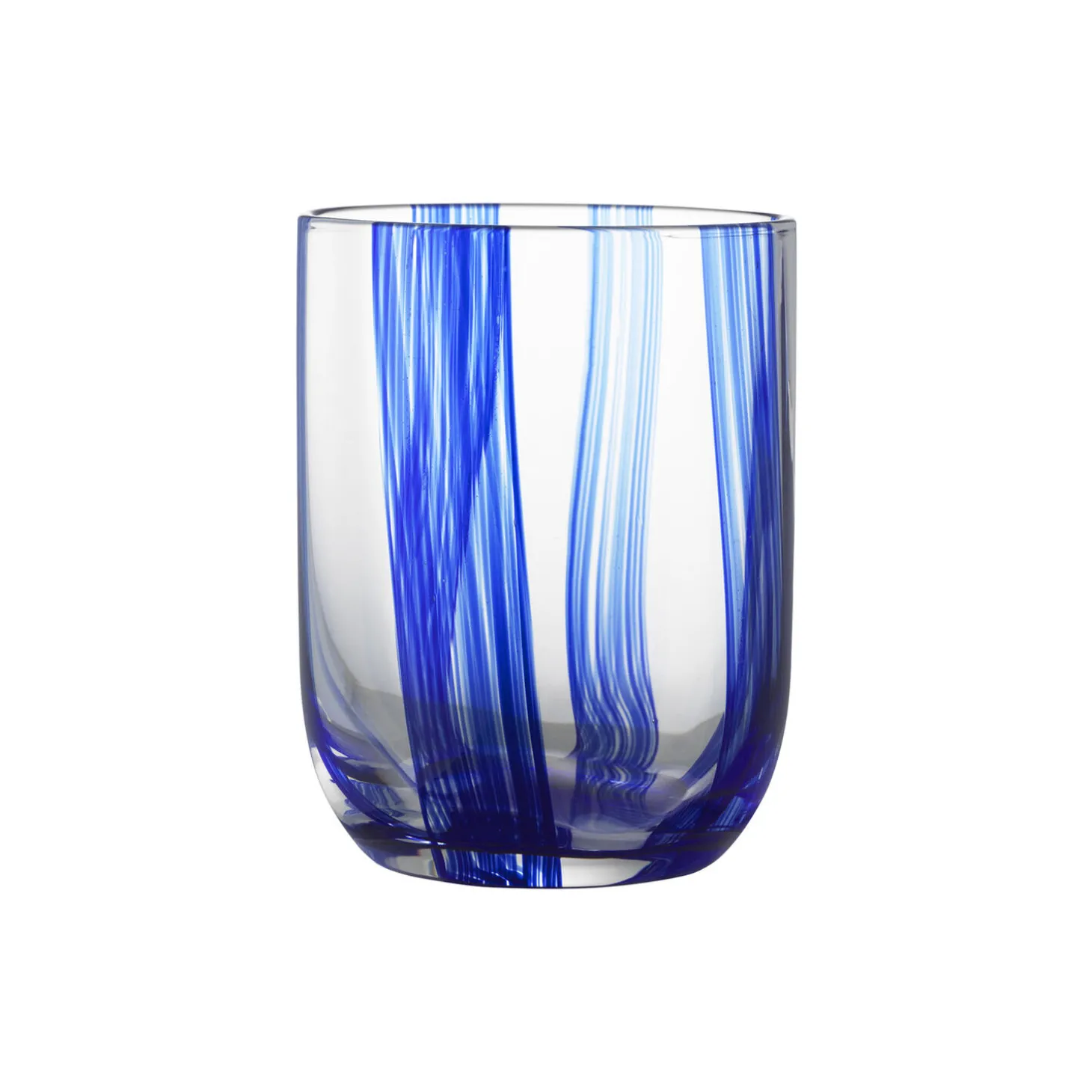 Stripe glas, blue stripes