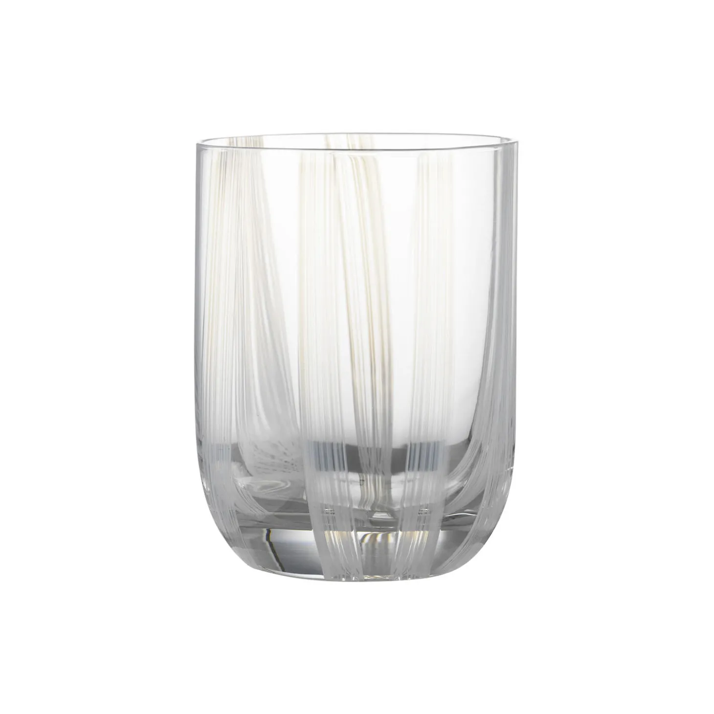 Stripe glas, white stripes