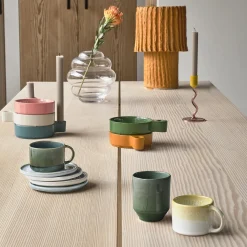 Styles krus med hank 2 stk., gul/creme