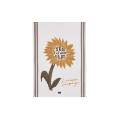 SunFlowerOrgCottonKitchenTowel, white/stone