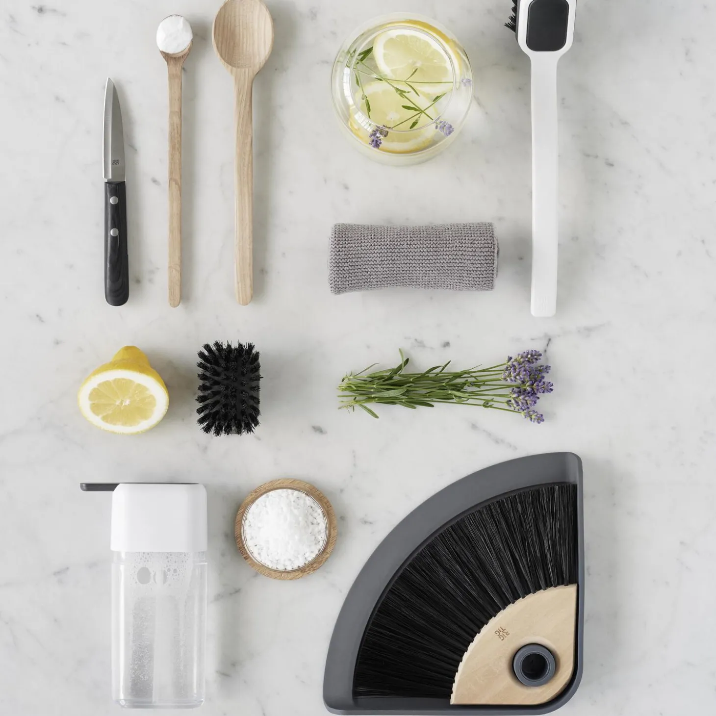 SWEEP-IT fejebakke og kost, grey