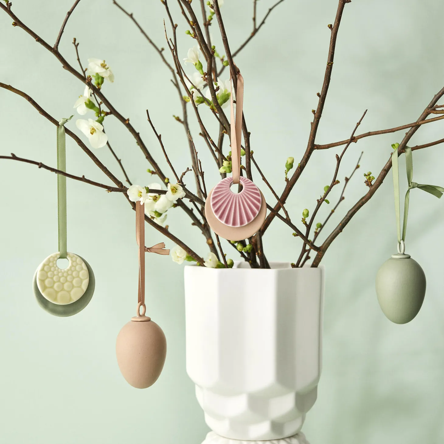 Sweet Stories Ornaments 2 stk, sage