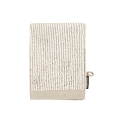 Timeless Tone Stripe håndklæde, beige/white