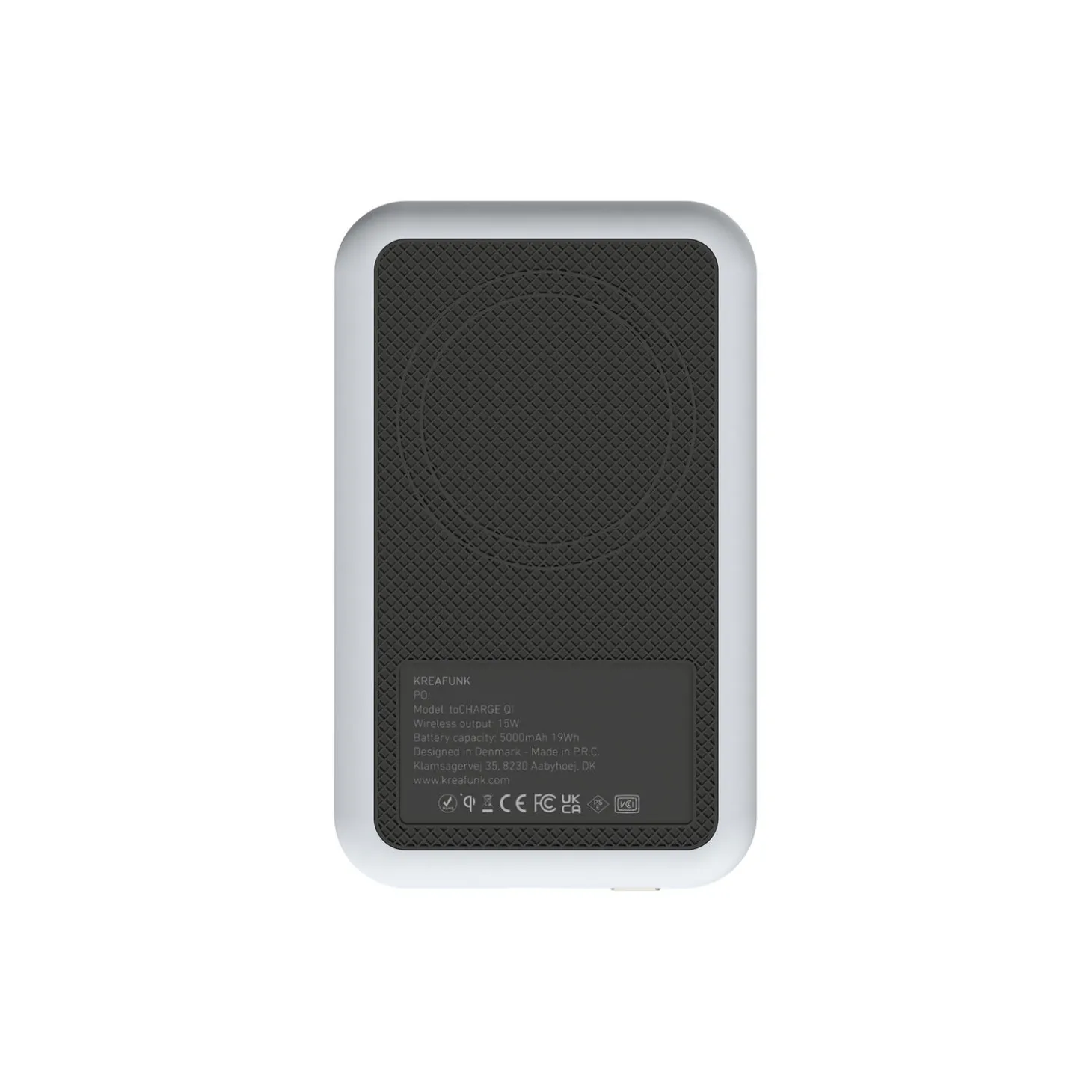 toCHARGE Qi trådløs powerbank