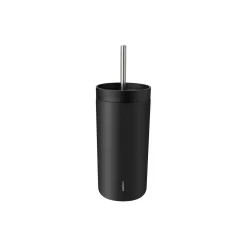 To Go Sip termokop med sugerør, soft black