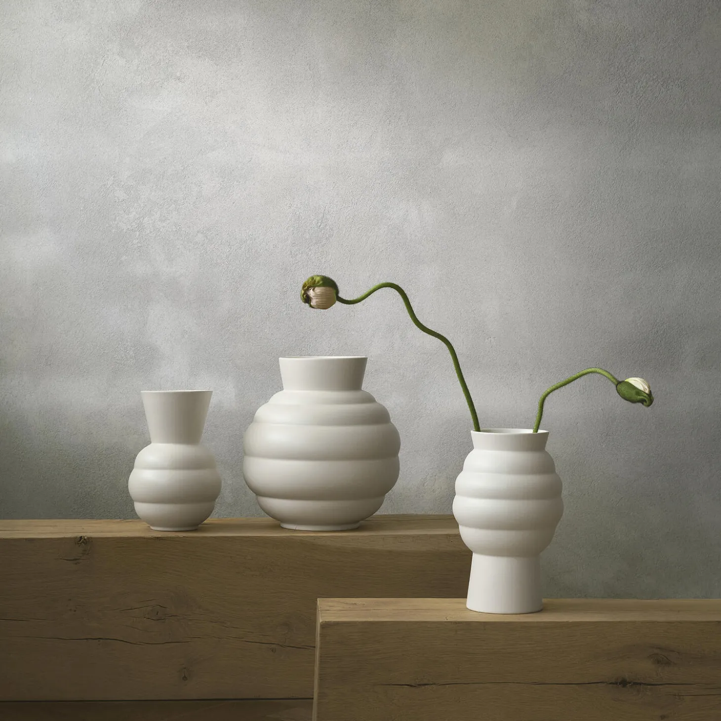 Tortus Archie vase No 2, white