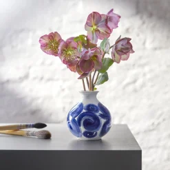 Tulle vase, blå