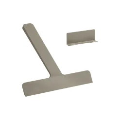 Ume skraber m. holder, taupe