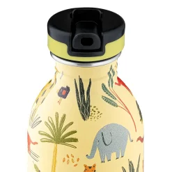 Urban Drikkeflaske med Sports Låg og Stone Finish, jungle friends