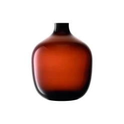 Vessel vase, brun/mocka