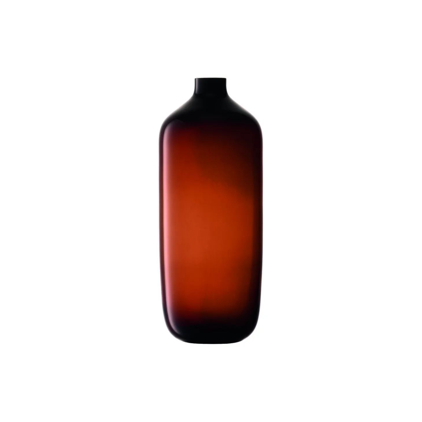 Vessel vase, brun/mocka