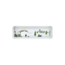 Vinter rektangulært fad 36 cm