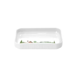 Vinter rektangulært fad 18 cm