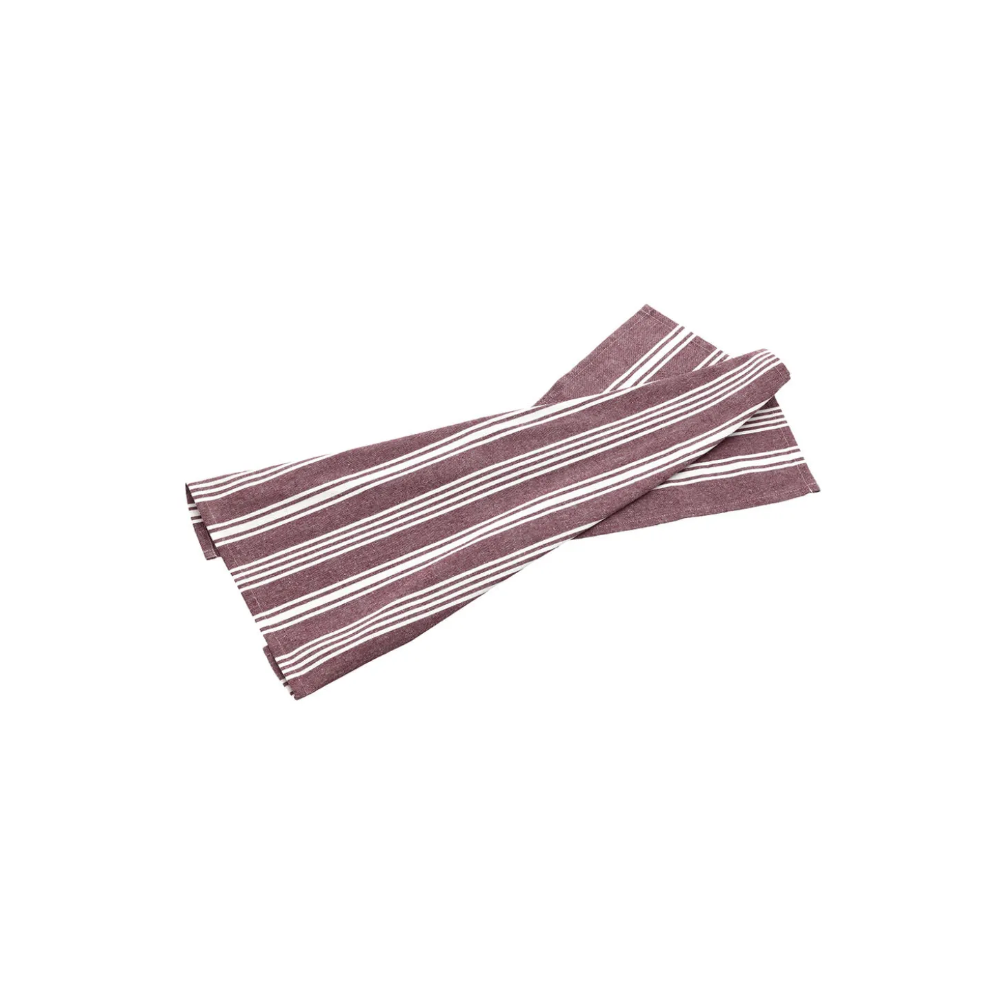 Viskestykke recycle Eco Stripe, rumba red