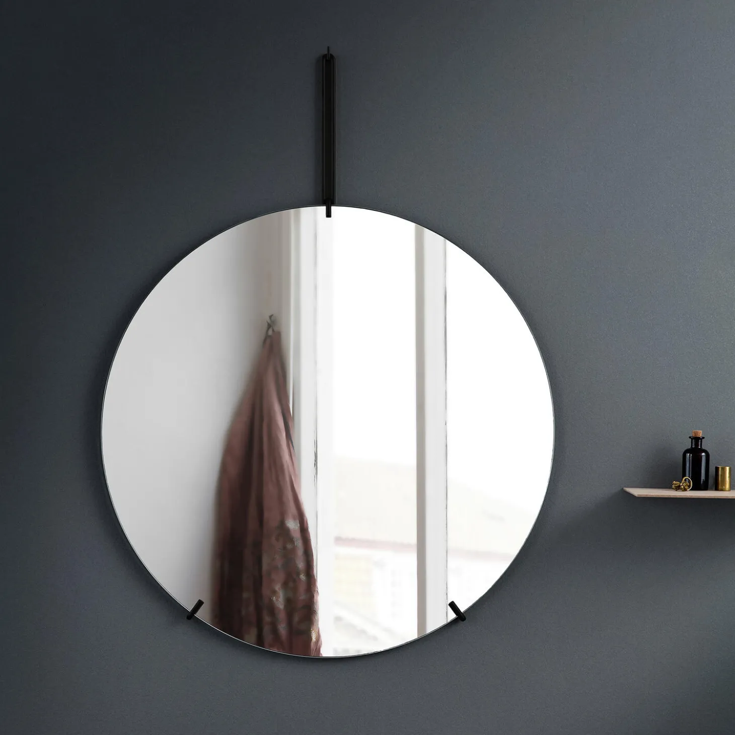 Wall Mirror, black