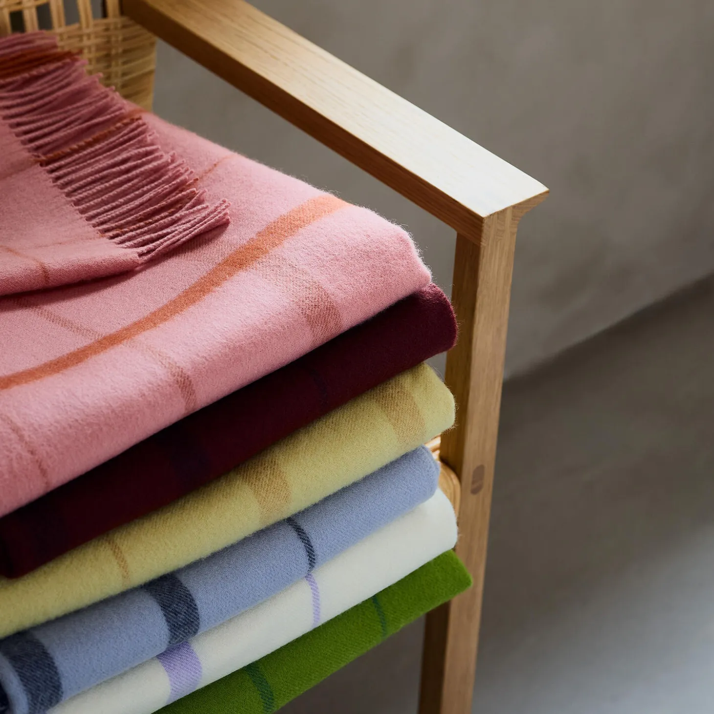 Warp and Weft plaid, 02103 love - coral/amber