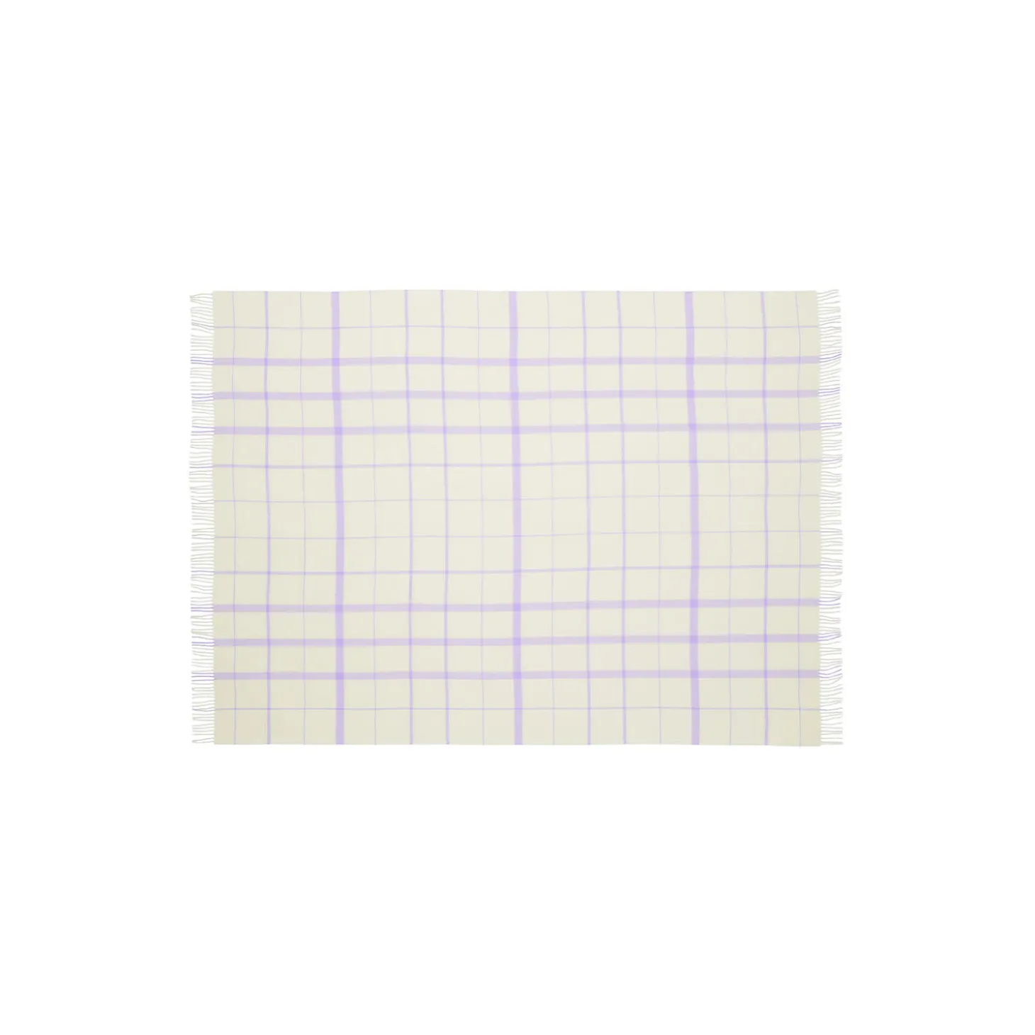 Warp and Weft plaid, 02106 vibrant - raw white/lilac
