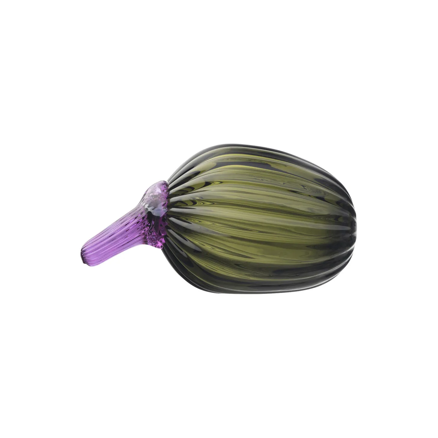 Zucchini glasfigur, moss green